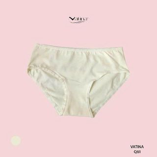 Quần lót nữ cotton trơn VATINA 051 thoáng khí hút ẩm chất liệu an toàn với cho phụ nữ