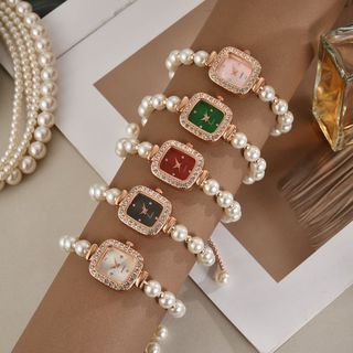 Đồng Hồ Nữ Ngọc Trai Rose Gold Sang Trọng ĐH49