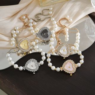 Đồng Hồ Nữ Đính Đá Trái Tim Sang Trọng ĐH56