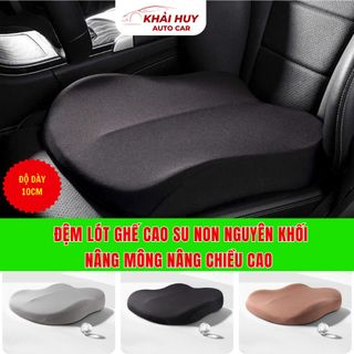 (BÁN SỈ) Đệm Lót Ghế Ô Tô Cao Su Non Nâng Chiều Cao, Cải Thiên Tầm Nhìn Chống Mỏi Hiệu Quả khaihuyauto