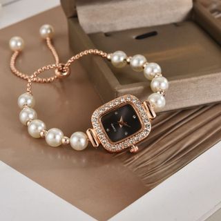 Đồng Hồ Nữ Ngọc Trai Rose Gold Sang Trọng ĐH49
