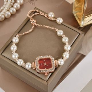 Đồng Hồ Nữ Ngọc Trai Rose Gold Sang Trọng ĐH49