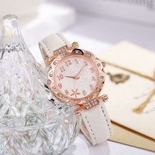 Đồng Hồ Nữ Bella Rose Viền Đính Đá Cao Cấp ĐH38