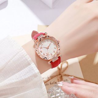Đồng Hồ Nữ Bella Rose Viền Đính Đá Cao Cấp ĐH38