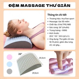 Dụng Cụ Massage Giãn Cơ 3 Trong 1, Hỗ Trợ Chỉnh Tư Thế Ngồi Đúng - Giảm Đau Lưng - Mỏi Cột Sống Tiện Dụng