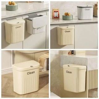 THÙNG RÁC TREO TƯỜNG CLEAN 12L CÓ NẮP (T48)