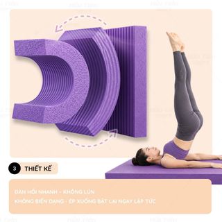 Tấm Thảm Tập Yoga Giữ Thăng Bằng, Chất Liệu NBR Đàn Hồi Cao - Độ Dày 4cm, Hỗ Trợ Tập Yoga Tại Nhà Dễ Dàng