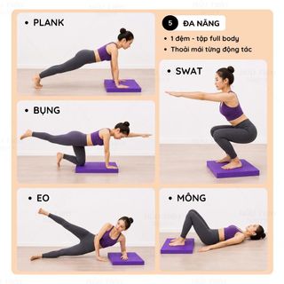 Tấm Thảm Tập Yoga Giữ Thăng Bằng, Chất Liệu NBR Đàn Hồi Cao - Độ Dày 4cm, Hỗ Trợ Tập Yoga Tại Nhà Dễ Dàng