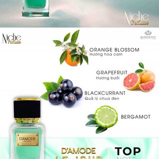 Nước Hoa Nam Nữ D'amode LE JOUR Hương Thơm Tươi Mát Dịu Nhẹ Tràn Hứng Khởi - Damode Chính hãng
