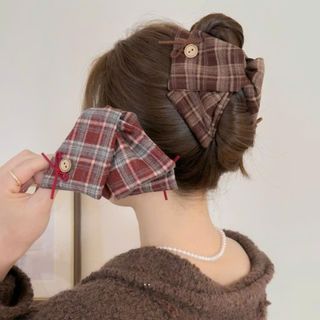 GẤP TÓC TAM GIÁC KẺ SỌC ĐÍNH CÚC
