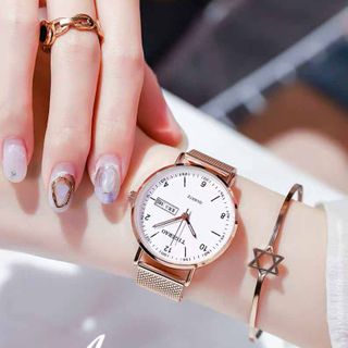 Đồng Hồ Nữ Dây Lưới Nam Châm Sang Trọng ĐH46
