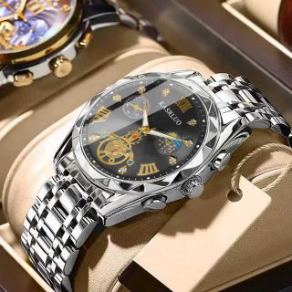 Đồng Hồ Nam KASRLUO Luxury Gold Silver ĐH40