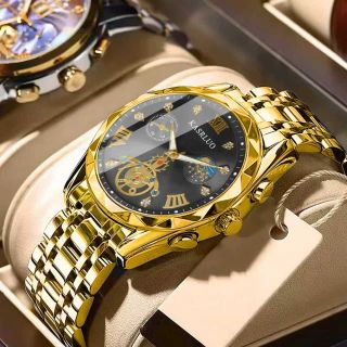 Đồng Hồ Nam KASRLUO Luxury Gold Silver ĐH40