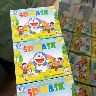 10c Khẩu Trang Trẻ Em 5D khôp hộp