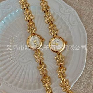 Đồng Hồ Nữ Dây Bướm Vàng Sang Trọng ĐH62