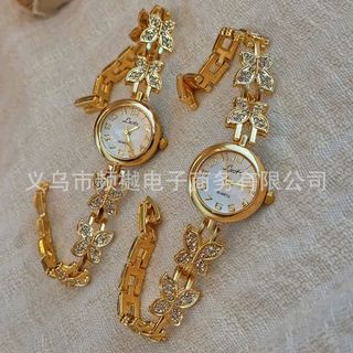 Đồng Hồ Nữ Dây Bướm Vàng Sang Trọng ĐH62
