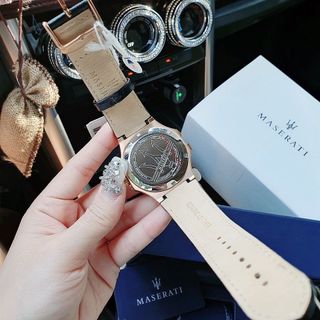 ĐỒNG HỒ NAM SIÊU CẤP MAXERATY MÁY CƠ DÂY DA ĐEN FULLBOX