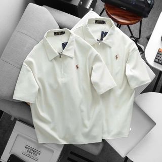 Polo nam.   Chất vải dệt cotton dày mịn.