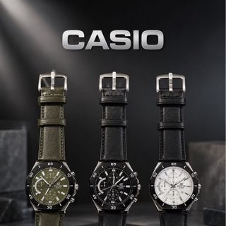SĂN SALE MÙA HÈ ĐỒNG HỒ NAM TRUNG CẤP KASIO MẶT TRÒN DÂY DA MÁY QUARZT