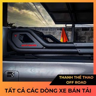 Thanh Thể Thao Off Road 2 Ống Đôi Cho Xe Bán Tải Ranger, Hilux, Triton, BT50, Colorado, Dmax, Navara – Form Ngầu, Chắc Chắn, Chuẩn Xe
