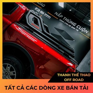 Thanh Thể Thao Off Road 2 Ống Đôi Cho Xe Bán Tải Ranger, Hilux, Triton, BT50, Colorado, Dmax, Navara – Form Ngầu, Chắc Chắn, Chuẩn Xe