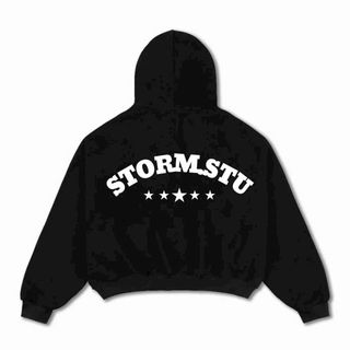 ÁO KHOÁC FORM RỘNG CÂNH DƠI IN CHỮ NỔI STORMSTU CÁ TÍNH PHONG CÁNH.