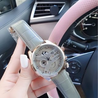 SĂN SALE MÙA HÈ ĐỒNG HỒ NAM TRUNG CẤP TAG KEUER DÂY DA CHONOGRAP