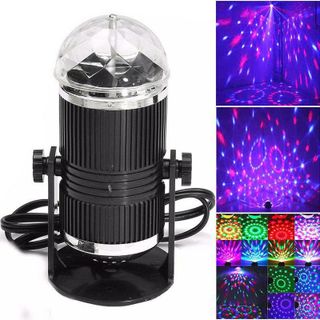 ĐÈN QUẢ CẦU PHA LÊ XOAY 7 MÀU LED CẢM BIẾN