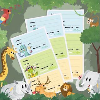 Nhãn vở Maple CUTE PET, COOL DINO 50 tập/ 1 lốc