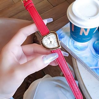 ĐỒNG HỒ NỮ CAO CẤP YSI DÂY DA MẶT TRÁI TIM KÈM LẮC  FULLBOX HÃNG