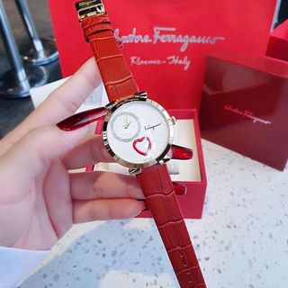 SALE ĐỒNG HỒ NỮ CAO CẤP SALVATHO COURE DÂY DA MẶT TRÁI TIM