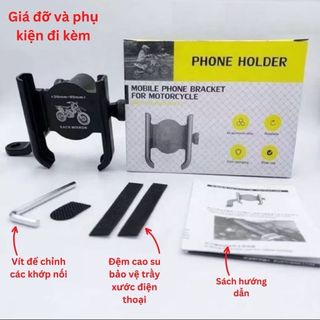 GIÁ ĐỠ ĐIỆN THOẠI TRÊN XE MÁY 03H2 giá sỉ - giá bán buôn