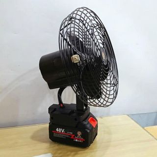 QUẠT TÍCH ĐIỆN LỒNG SẮT CỐ ĐỊNH 1 PIN 10 CELL HỘP CAM (T16)