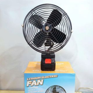 QUẠT TÍCH ĐIỆN LỒNG SẮT CỐ ĐỊNH 1 PIN 10 CELL HỘP CAM (T16)