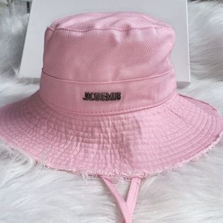 Mũ tai bèo chống nắng có dây viền rách siêu xinh, mạc sắt chữ JAC.QUEMUS, Nón bucket tai bèo MU95