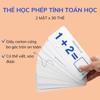 Bộ Giáo Cụ Học Toán Que Tính, Thẻ Ghép Số Học Phép Tính Tư Duy, Giáo Cụ Montessori Cho Bé