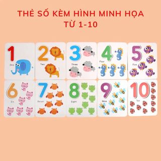 Bộ Giáo Cụ Học Toán Que Tính, Thẻ Ghép Số Học Phép Tính Tư Duy, Giáo Cụ Montessori Cho Bé