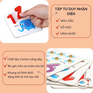 Bộ Giáo Cụ Học Toán Que Tính, Thẻ Ghép Số Học Phép Tính Tư Duy, Giáo Cụ Montessori Cho Bé