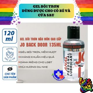 Gel bôi trơn hậu môn JO Back Door 120 ml, gel bôi trơn giá sỉ, giá bán buôn toàn quốc