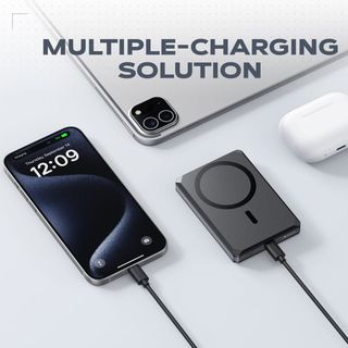 Pin Dự Phòng VEGER X5 WalletTrack 5000mAh – MagSafe, Find My, Ví RFID, Sạc Nhanh 20W