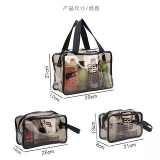 Bộ 3 túi đựng Mỹ phẩm trong suốt