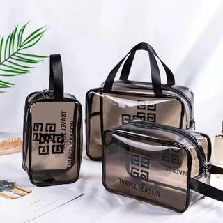 Bộ 3 túi đựng Mỹ phẩm trong suốt