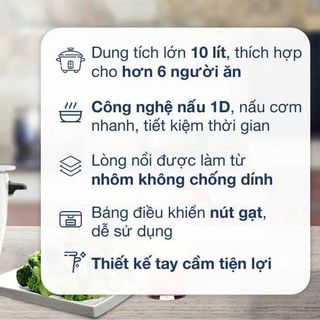 NỒI CƠM ĐIỆN 10 Lít SHARP KSH-D1010V