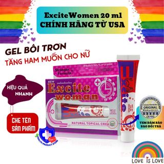 gel bôi trơn cao cấp excite woman 20 ml, gel bôi trơn giá sỉ, giá bán buôn toàn quốc