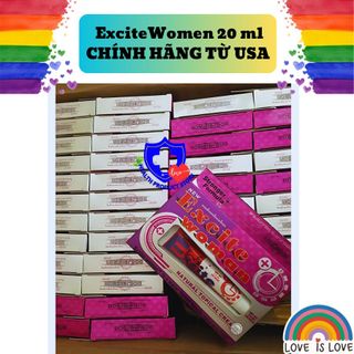 gel bôi trơn cao cấp excite woman 20 ml, gel bôi trơn giá sỉ, giá bán buôn toàn quốc