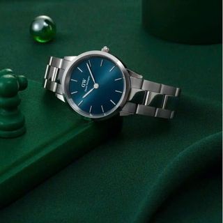 ĐỒNG HỒ NỮ CAO CẤP D WELLINGTON ICONIC THÉP BẠC MẶT XANH FULLBOX