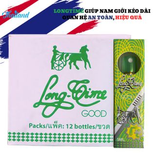 Chai xịt kéo dài quan hệ LONGTIME 5ml, chống xuất tinh sớm 100% chính hãng, tặng kèm bao cao su cao cấp