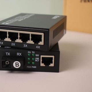 Thiết bị chuyển đổi quang điện IQtek IQ-1F4E-AB, hàng chính hãng, cao cấp