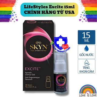 Gel bôi trơn tăng khoái cảm cho nữ LifeStyles Exicte 15ml, gel bôi trơn giá sỉ, giá bán buôn toàn quốc