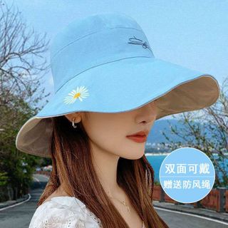 Mũ Bucket Hoa Cúc Vành Rộng – Phong Cách Hàn Quốc Dịu Dàng M36